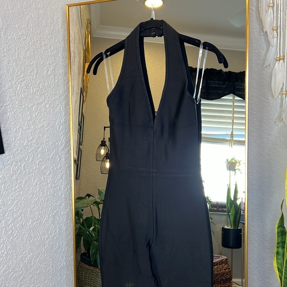 HOUSE OF CB 'Anaise' Black Corset Bandage Jumpsuit NWOT - Picture 6 of 8